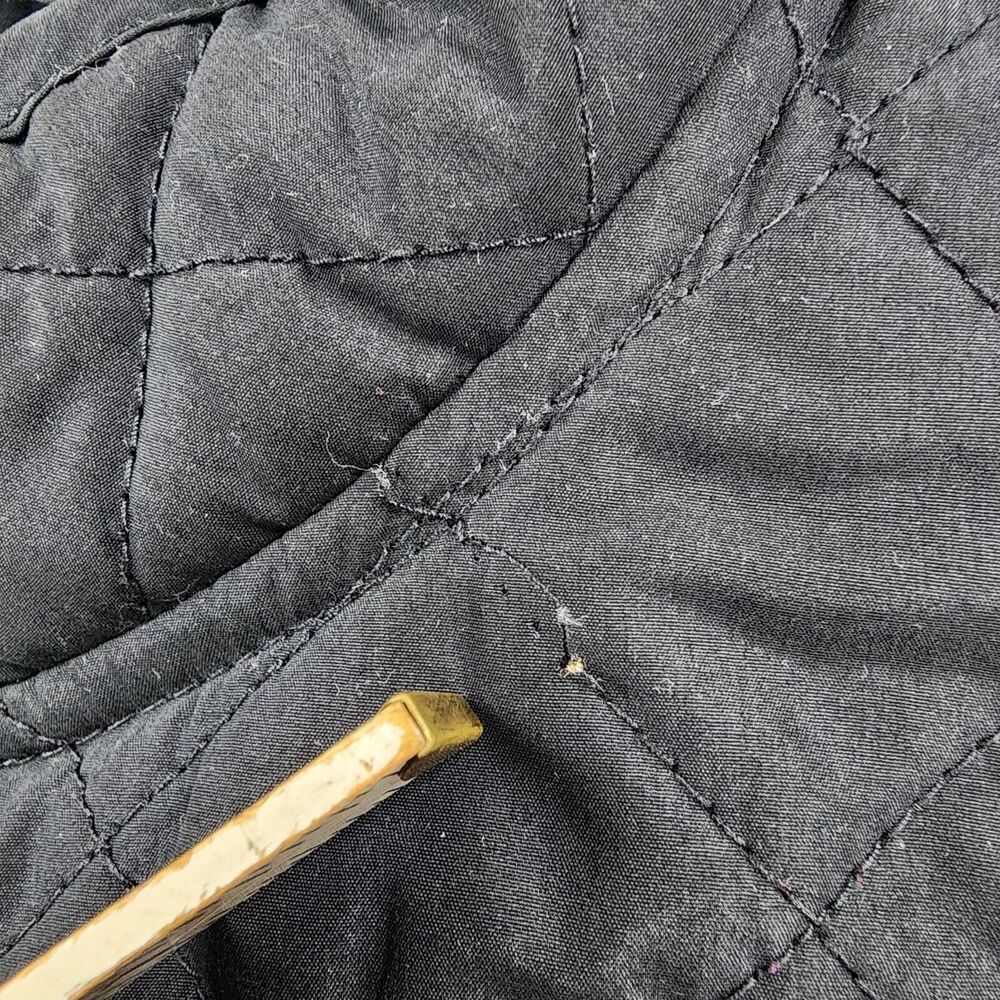 J Jill Vest Womens XS Black Heritage Quilted Button Down Lined Outdoor Hiking - Picture 12 of 16